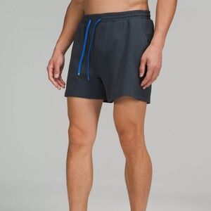 Mens LULULEMON Pool Short Size LARGE Gray Blue Swim